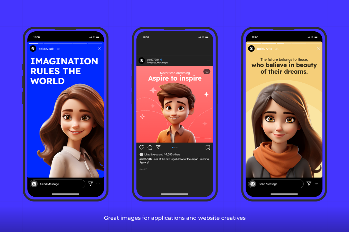 125 Animoji Style Avatars - Children, a Characters & Person 3D Model by Digital Blood (Photo 5 of 13)