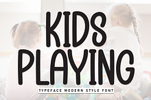 Kids Playing | Script Font