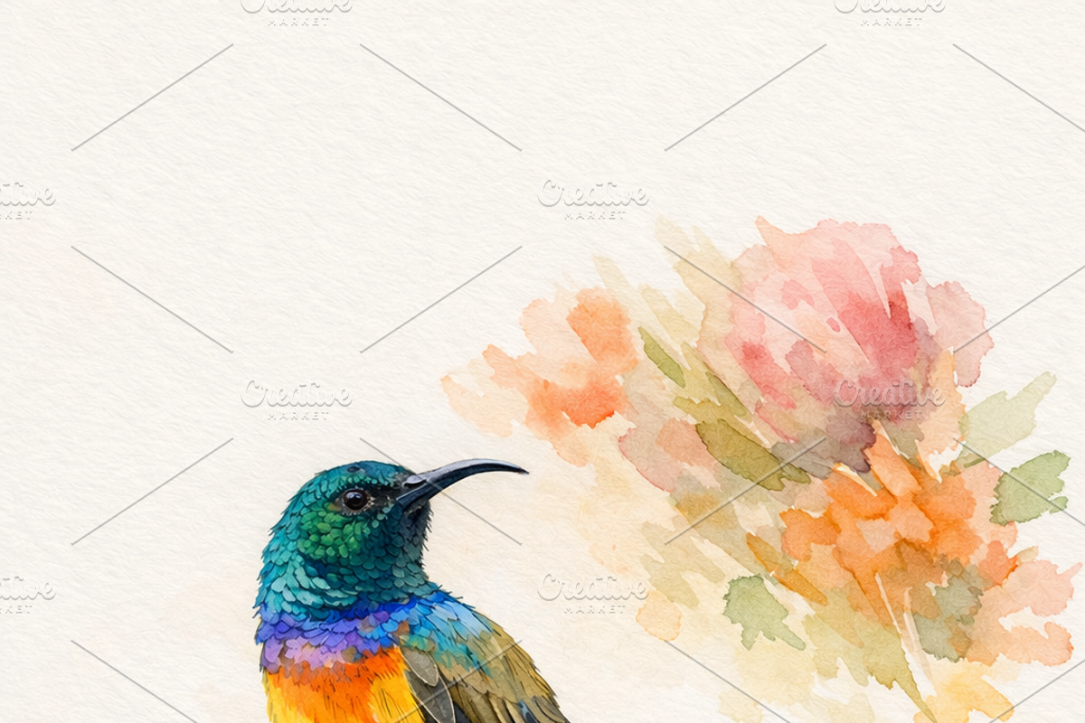 Birds and Flowers, a Decorative Illustration by Karliefie (Photo 3 of 4)
