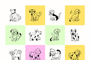 Dog Doodle Icons, a Solid Icon by Prosymbols (Thumbnail 6 of 8)