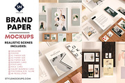 Brand - Paper Mockups, a Product Mockup by StyleMockups (Thumbnail 1 of 11)