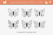 Whimsical Butterfly Clipart Patterns, a Pattern Graphic by AnnaViolet_store (Thumbnail 3 of 12)