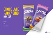 Two Chocolate bar mockup, a Packaging Mockup by easymock (Thumbnail 1 of 6)