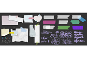 Realistic paper notes and memo, an Object Illustration by art PVP - market (Thumbnail 1 of 3)