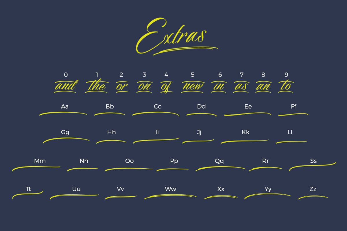 Bidaq, a Script Font by Aantebas (Photo 6 of 9)