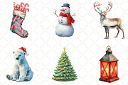 Festive Christmas Clipart, an Illustration by Black Bird Studio (Thumbnail 6 of 6)