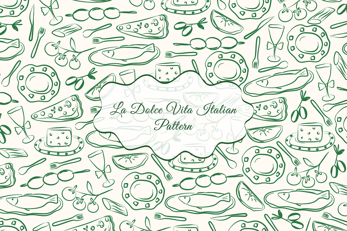 Italy pattern, a Pattern Graphic by Groovy Arts (Photo 1 of 5)