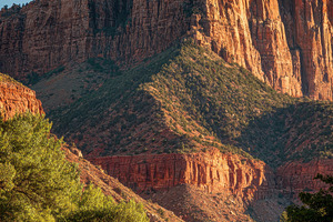 Scenic Zion Canyon Drive Cars Mounta, an Abstract Photo by Pixeness Studio