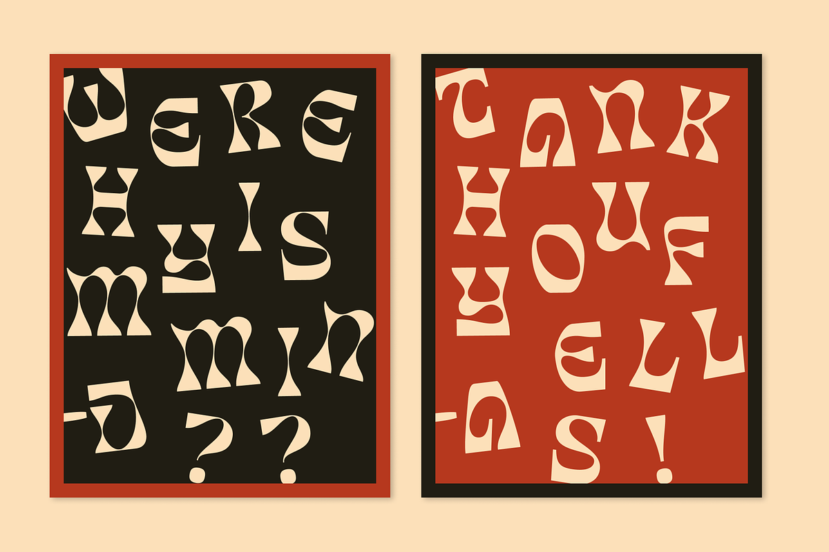 Degres - Psychedelic Display Family, a Serif Font by Holyline Design (Photo 14 of 14)