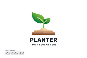Plant Colorful Gradient Vector Logo, a Branding & Logo Template by yuanesei