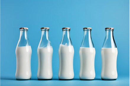 Durable Glass bottle milk container, a Food & Drink Photo by Ylivdesign