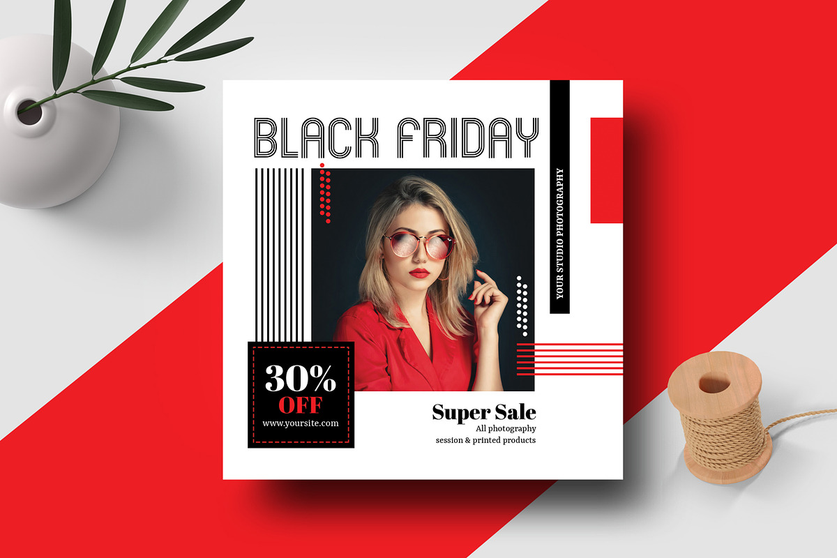 Black Friday Marketing Template, a Stationery Template by Ultimate Template Shop (Photo 1 of 5)
