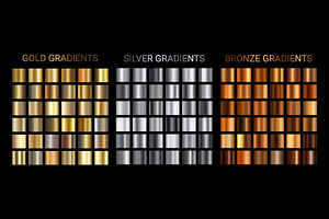METALLIC GRADIENTS Vector .AI .EPS