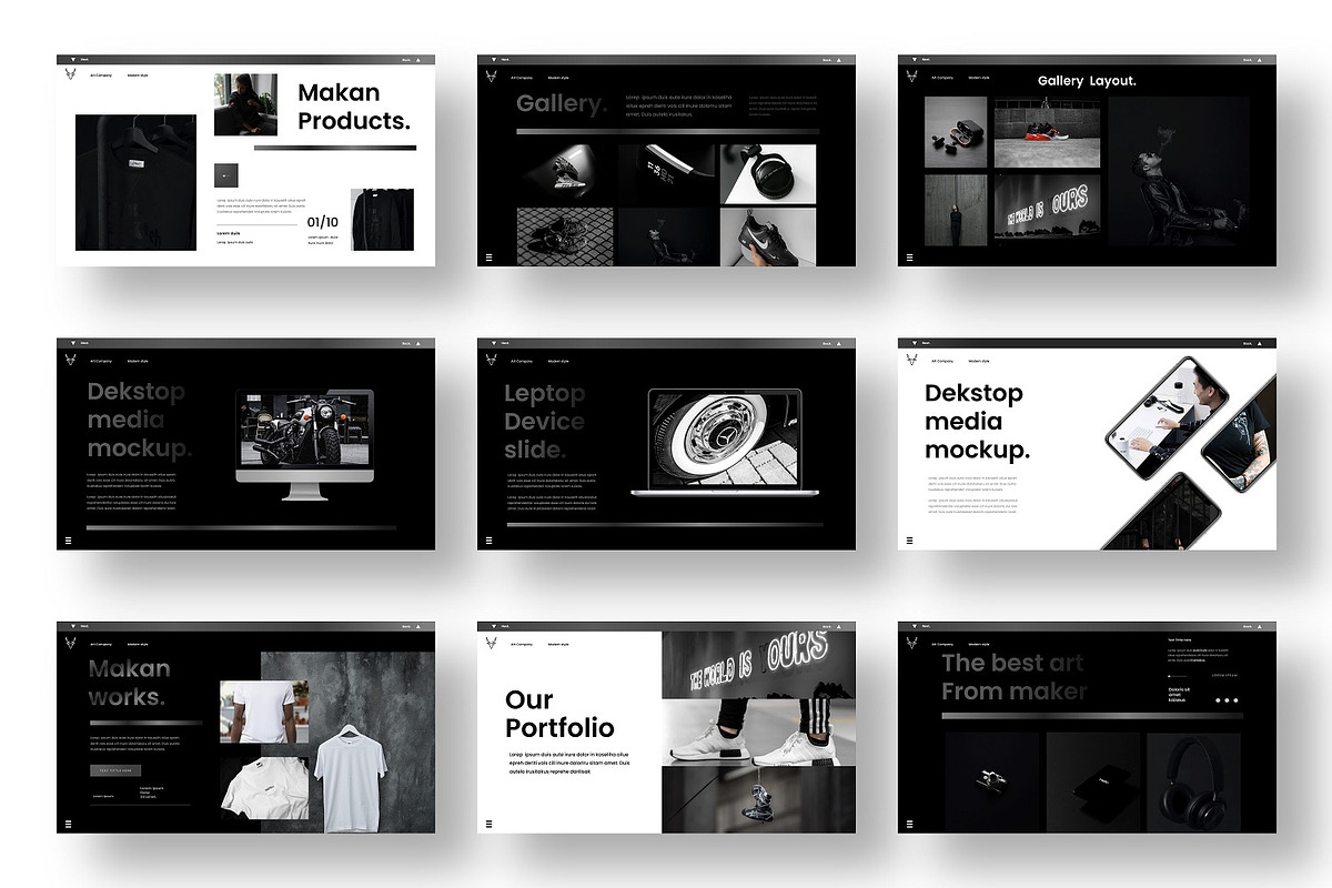 Makan – Business PowerPoint Template, a Presentation Template by Dens Creative Studio (Photo 4 of 6)