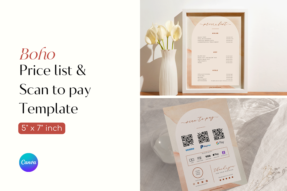 BUNDLE - Price list & Scan to Pay, a Flyer Template by Hellohastore (Photo 1 of 10)