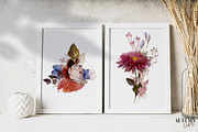 Watercolor Autumn Flowers & Leaves, a Decorative Illustration by Damian Roh (Thumbnail 11 of 16)