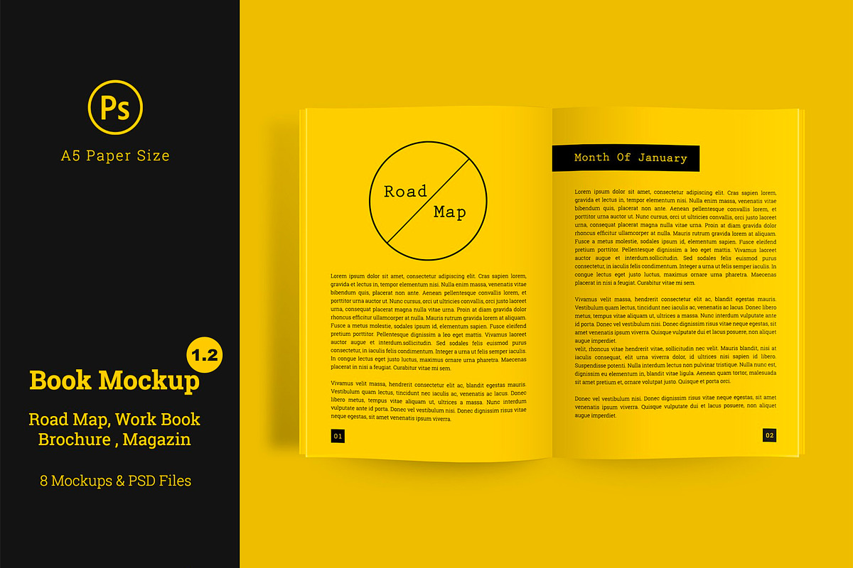 Book Page/Hardcover Mockup, a Print Template by Smashing_Studio (Photo 1 of 9)