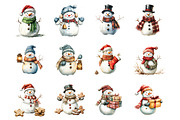 Christmas Snowman, an Illustration by Design Market (Thumbnail 3 of 3)