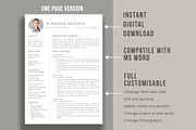 Nurse Resume Template/ Medical CV, a Resume Template by aivos (Thumbnail 2 of 6)