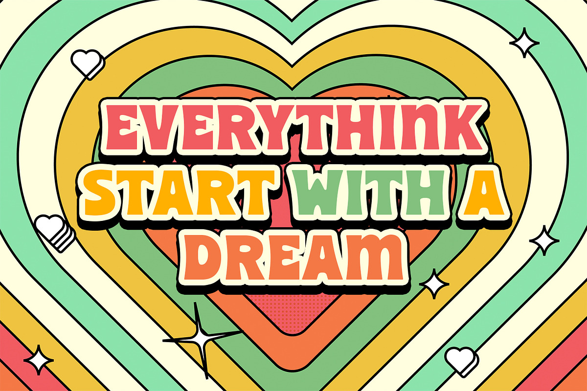 90’s Scooter – Retro Display Font, a Sans Serif Font by Almarkhatype (Photo 6 of 11)