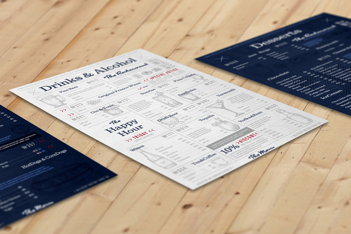 Café and restaurant menu bundle, a Brochure Template by Alfazet Chronicles (Photo 4 of 7)