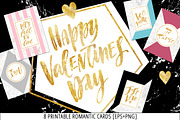 Valentine's Day Cards, a Card Template by Spencerian Sisters (Thumbnail 1 of 2)