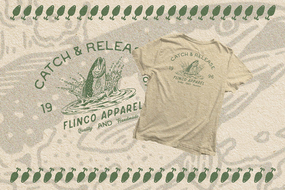 Vintage Fishing Illustration Bundle, a Sport Illustration by Southerntown (Photo 4 of 13)