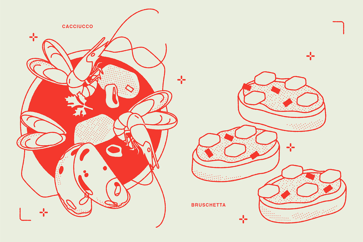 Italian Food Vector Illustrations, a Food Illustration by TheFoodAtlas (Photo 5 of 16)