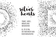 Silver hearts collection, a Pattern Graphic by ekmelica (Thumbnail 1 of 12)
