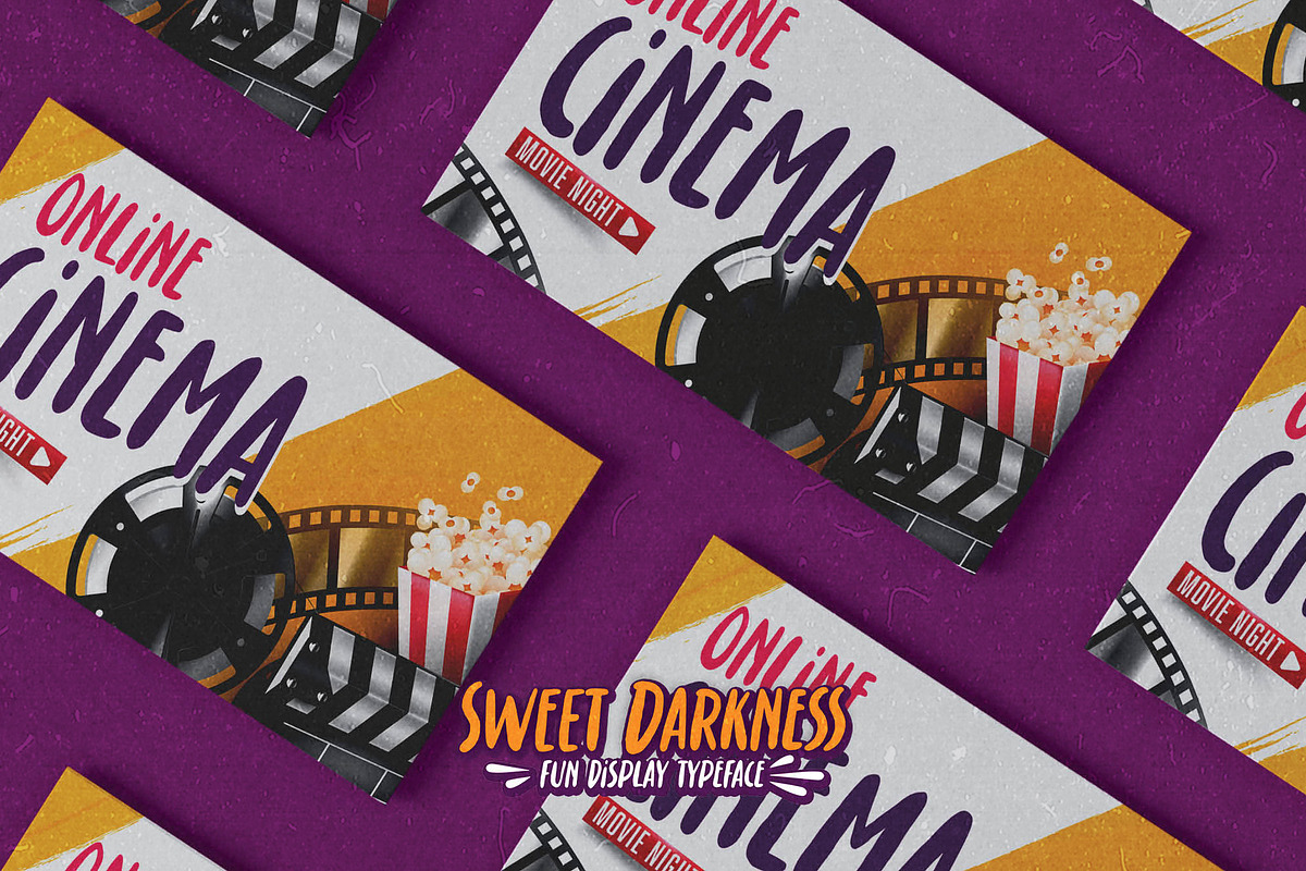Sweet Darkness - Fun Display Typefac, a Font by Gassstype (Photo 5 of 8)