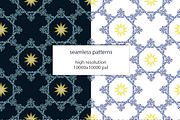 Antique Damask Grid Collection, a Pattern Graphic by L- design studio (Thumbnail 2 of 7)