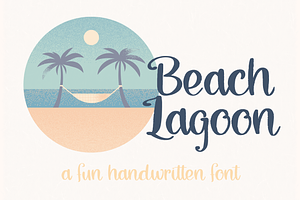 Beach Lagoon, Brush Script Font