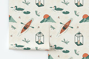 Lake Day Seamless Repeat Pattern, a Pattern Graphic by Forest Lily (Thumbnail 8 of 11)