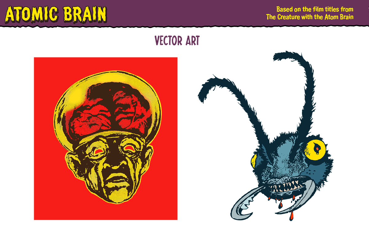 Atomic Brain Horror Font, a Handwritten Font by Paper Moon Graphic Supply (Photo 11 of 13)