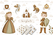 Fairytale - magic clipart & patterns, an Animal Illustration by polikarpovaart (Thumbnail 1 of 16)