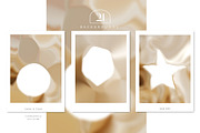 Gold Glass 3D Shapes & Backgrounds, an Object Graphic by Cat In Colour (Thumbnail 11 of 13)