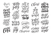 Winter holidays set | 60 lettering, an Illustration by bariskina (Thumbnail 3 of 10)