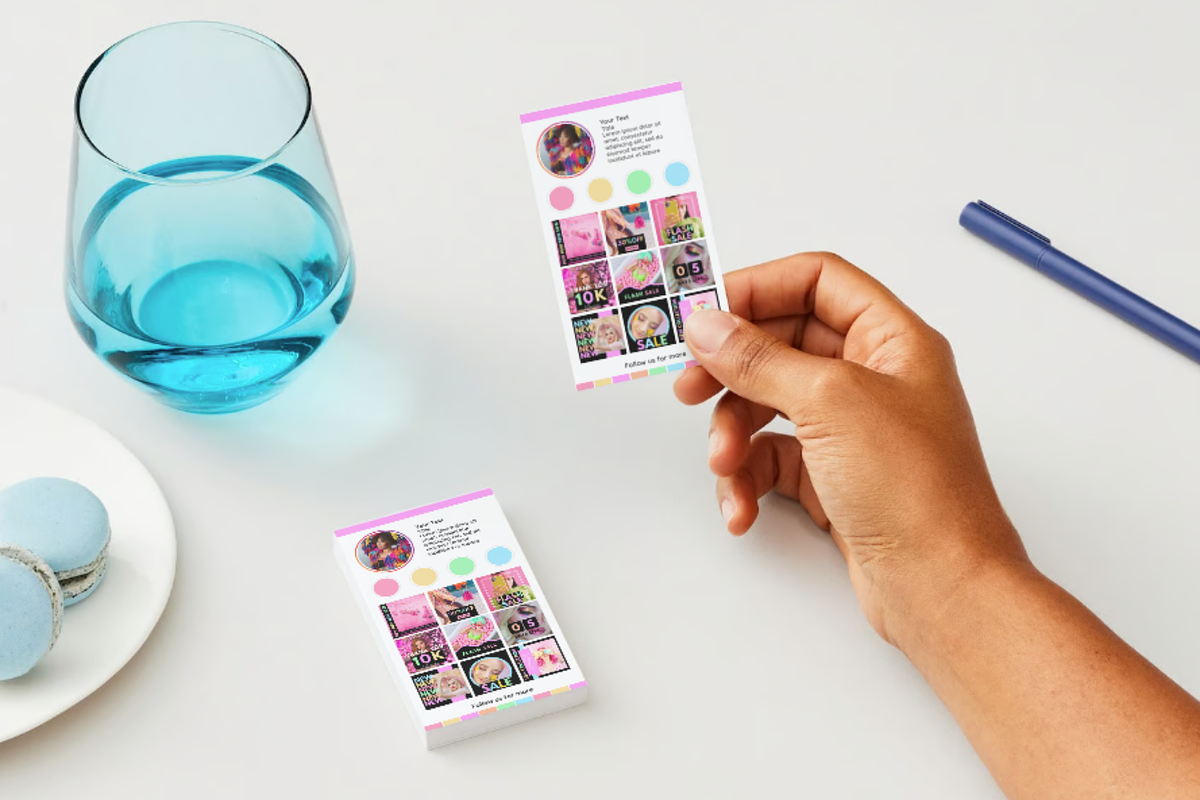 Pastel Neon Business Card Template, a Business Card Template by SunshineStudioBoutique (Photo 5 of 10)