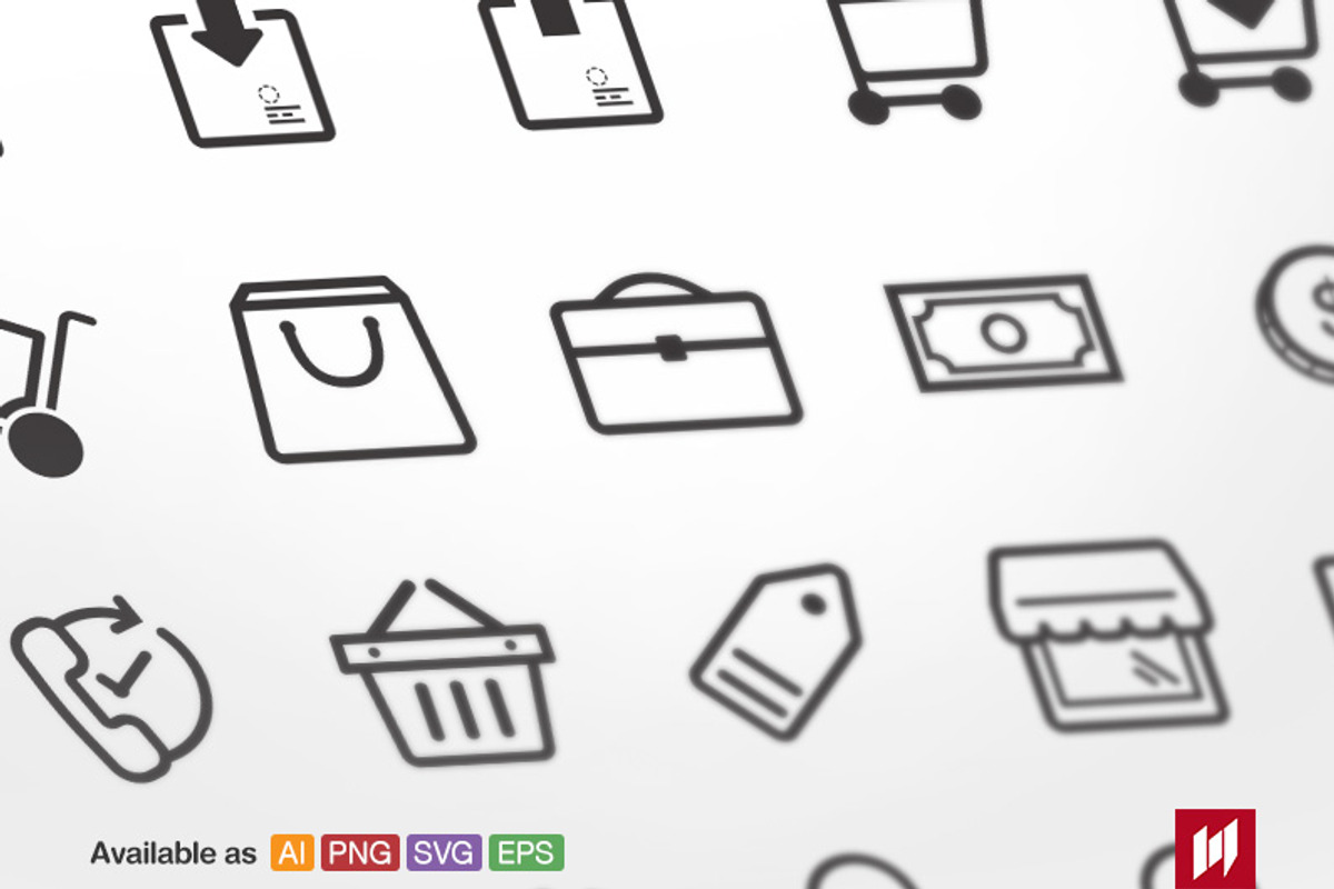 Shopping & E-Commerce Icons, an Icon by NAS (Photo 2 of 2)