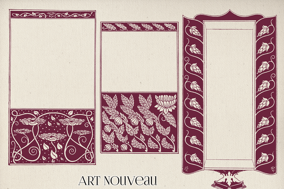 Art Nouveau Frame Brushes Vol 2 preview 2