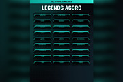 Legends Aggro Twitch & Kick Panels, a Social Media Template by Gear Store (Thumbnail 2 of 5)