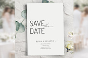 Elegant Save the Date Canva bd008, an Invitation Template by TyphoonStudio (Thumbnail 1 of 10)