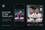 Football Match Day flyer Template, a Flyer Template by Ghurafa Studio (Thumbnail 1 of 3)