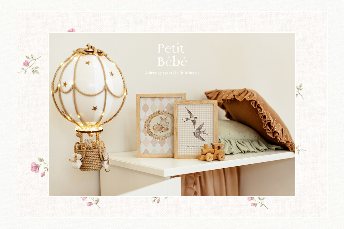 Petit Bébé Nursery Frames Mockups, a Household Mockup by Muse Mockups (Photo 5 of 19)