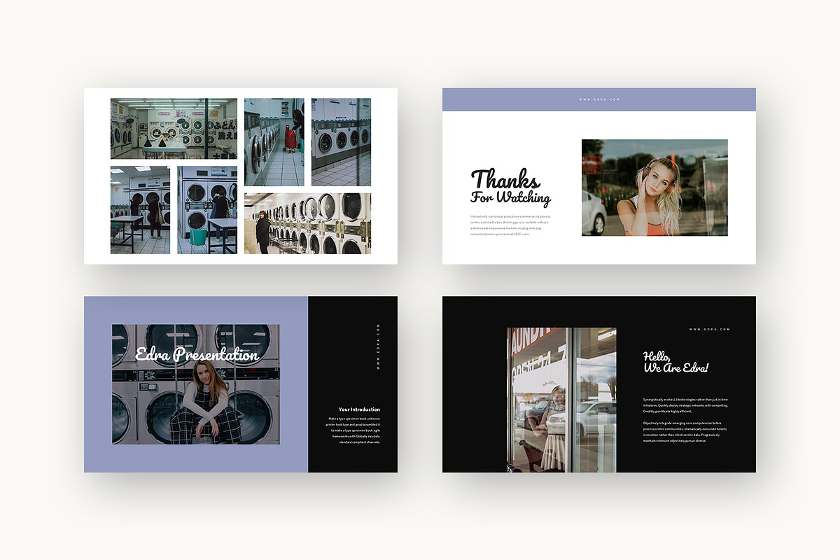 Edra : Laundry Business Powerpoint, a Presentation Template by Punkl Camp (Photo 9 of 16)