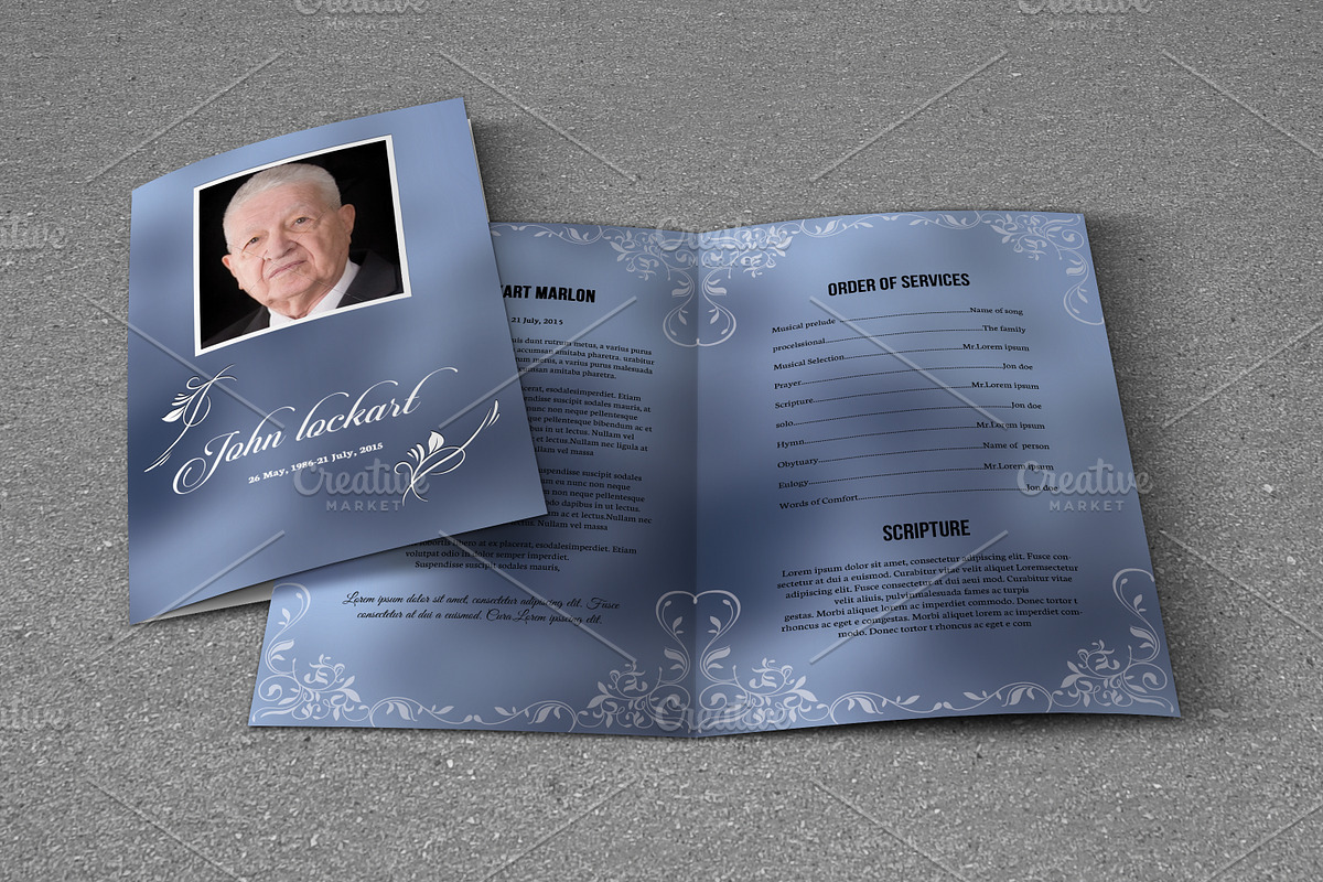 Funeral Program Template-V717, a Brochure Template by Template Shop (Photo 1 of 4)