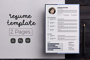 Creative Resume & CV Template, a Resume Template by Hito Graphic (Thumbnail 1 of 8)