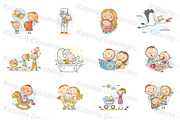 Drawing cartoon children baby bundle, an Illustration by Bubert Art (Thumbnail 2 of 4)