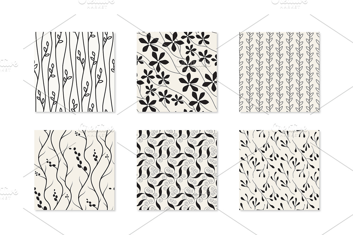 Natural Seamless Patterns Bundle, a Pattern Graphic by Curly_Pat (Photo 5 of 18)