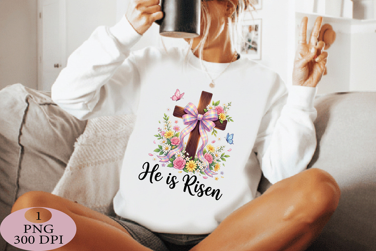 He is Risen Easter Christian Faith, an Illustration by Daily.Designs (Photo 2 of 5)